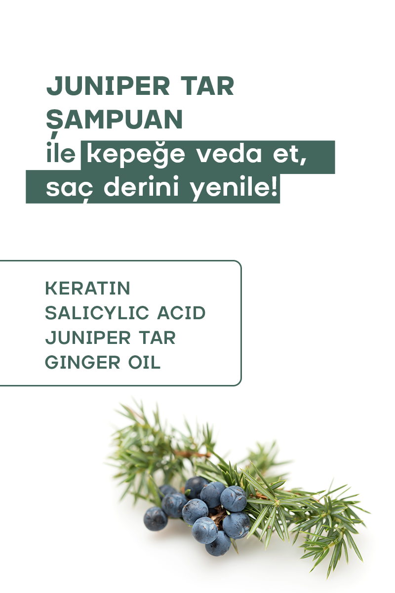 Keratin + Salisilik Asit Saç Derisi Bakımı Ardıç Katranlı Kepek & Egzama Karşıtı Şampuan