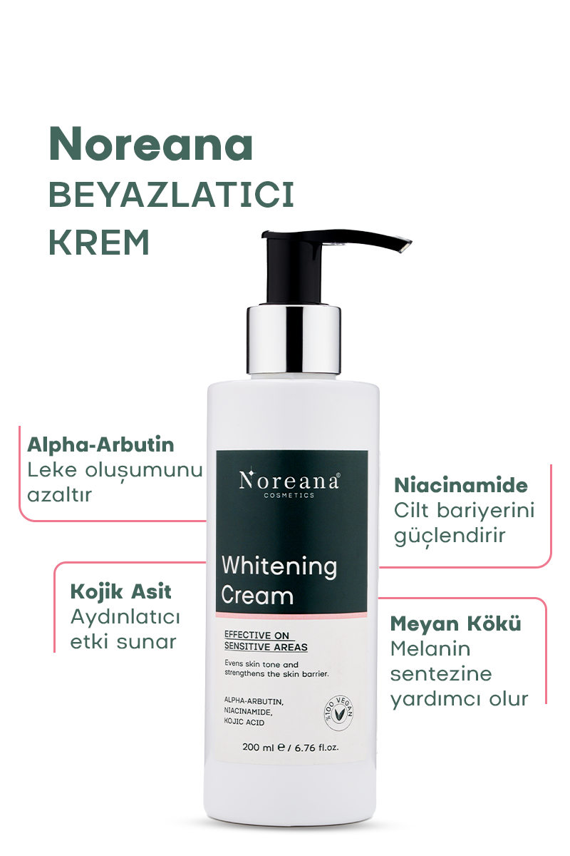 Alpha-Arbutin & Kojik Asitli Beyazlatıcı Krem - Genital Bölge - Koltuk Altı Kararmaları ve Leke Giderici Vücut Kremi