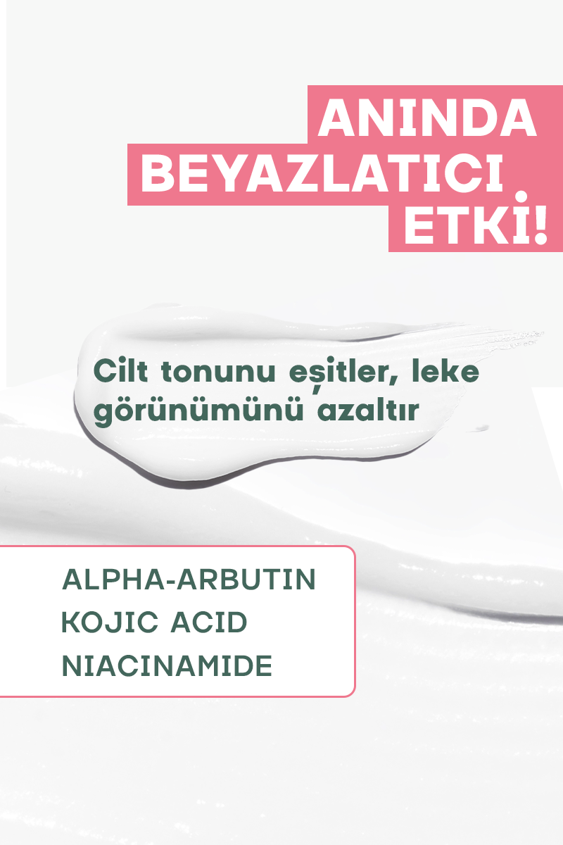 Alpha-Arbutin & Kojik Asitli Beyazlatıcı Krem - Genital Bölge - Koltuk Altı Kararmaları ve Leke Giderici Vücut Kremi